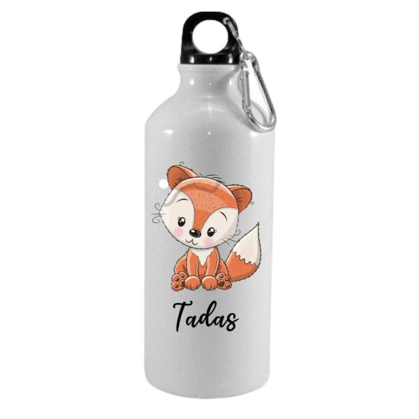 Personalised Water Bottle with name and fox