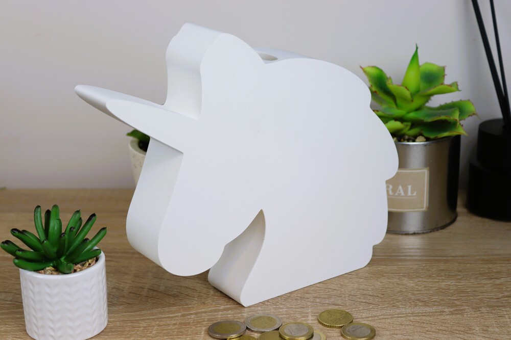 3D Piggy bank, unicorn with name ,,Gabijos svajonems,, - Image 2