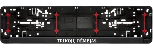 Car registration number plate (2pcs) ,,Trikoju remejas,,
