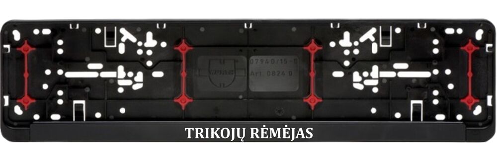 Car registration number plate (2pcs) ,,Trikoju remejas,,