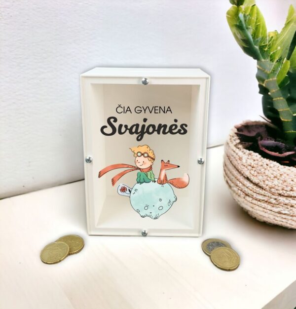 3D Piggy bank ,,Cia gyvena svajones,,