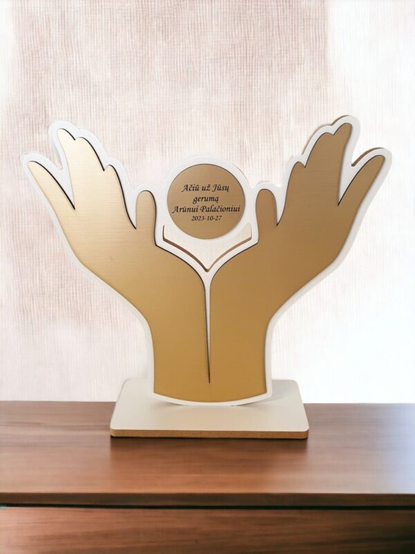 Personalised Stand up hands  ,,ANY TEXT,, - Image 2