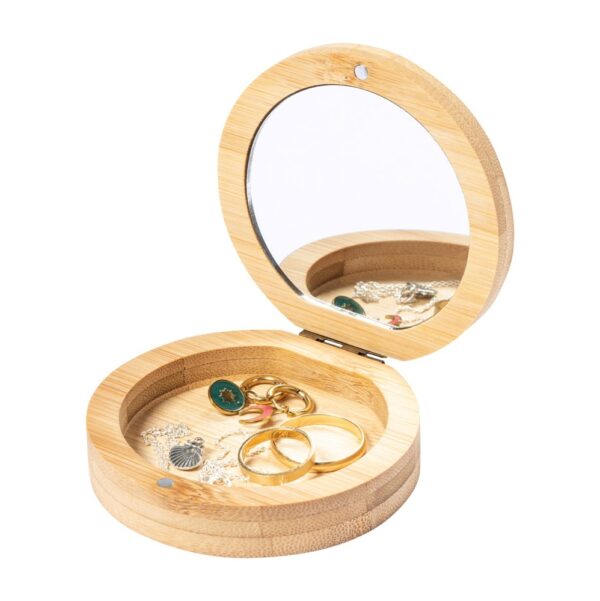 Personalised print Bamboo Compact Mirror ,,ANY NAME,, - Image 2