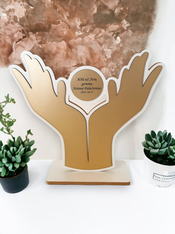 Personalised Stand up hands  ,,ANY TEXT,, - Image 3