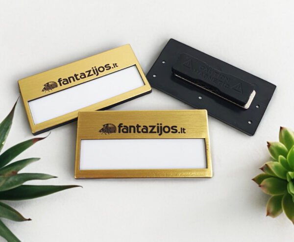 Personalised Magnetic name cards with company logo