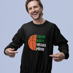 Jumper for men ,,Zaliai balti visada pirmi,,