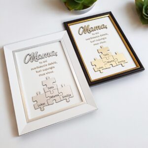 Frame for Mum „TU ESI SVARBIAUSIA DALELĖ, KURI SUJUNGIA MUS VISUS“