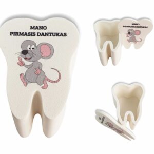 TEETH SHAPED BOX ,,Mano pirmasis dantukas,,