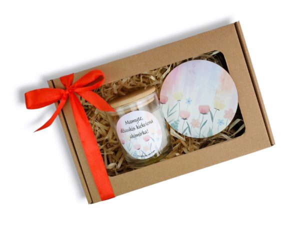 Gift set for Mum ,,Mamyte,dziaukis kiekviena akimirka,,