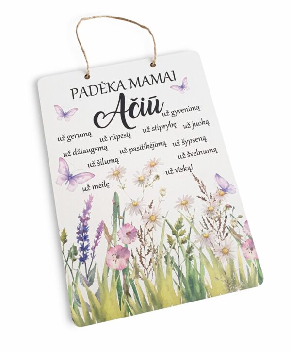 Hanging sign ,, Padeka Mamai,Aciu,, - Image 3