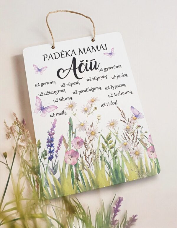 Hanging sign ,, Padeka Mamai,Aciu,, - Image 2