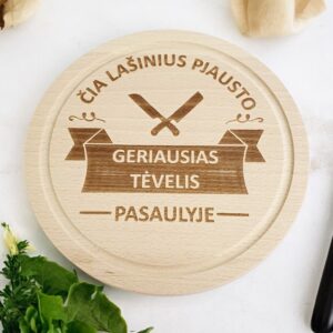 Cutting board ,,Cia lasinius pjausto geriausias tevelis pasaulyje,,
