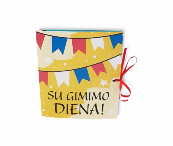 Greeting card with chocolate ,,Su gimimo diena,, - Image 3