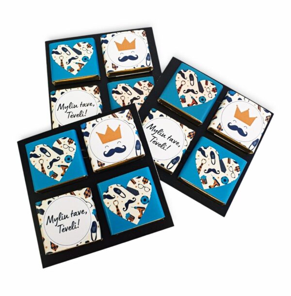 Mini chocolate bar set ,,Myliu tave,teveli,, - Image 3
