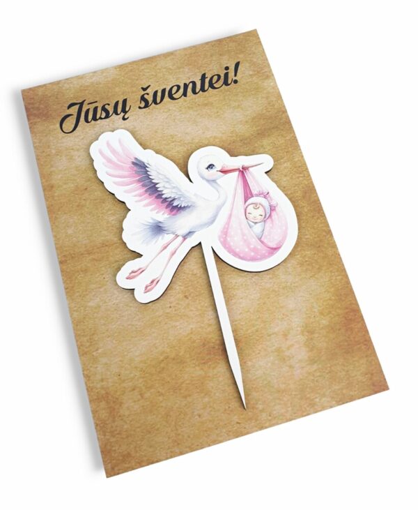 Topper ,,Pink stork,,