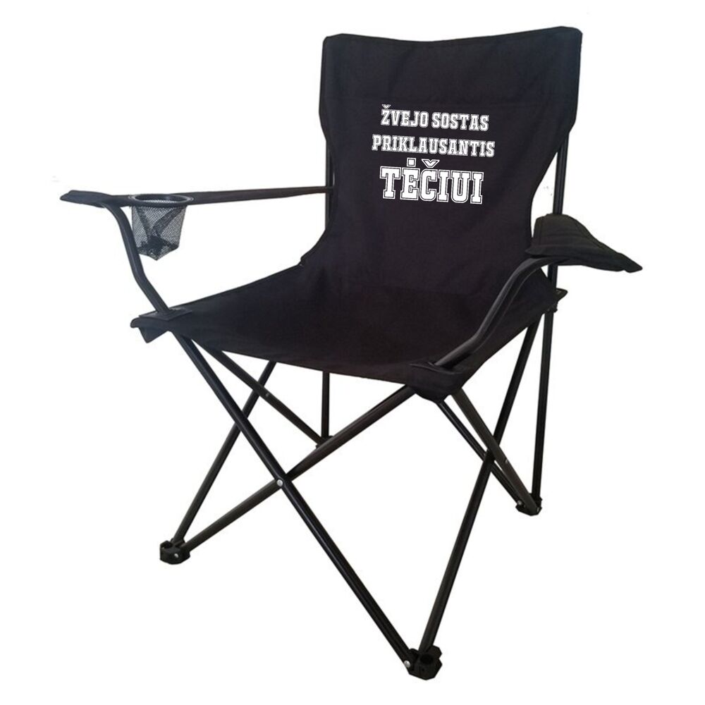 Camping chair with storage cover ,,Zvejo sostas priklausantis teciui,,