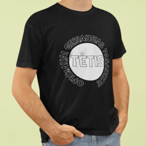 Printed T-shirt for Men „OFICIALIAI GERIAUSIAS PASAULYJE TĖTIS“