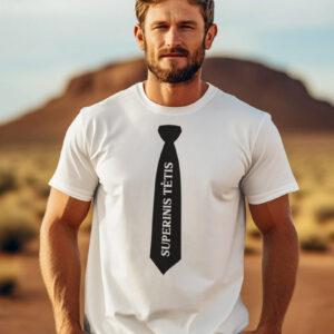 Printed T-shirt for Men ,,Superinis tetis,,