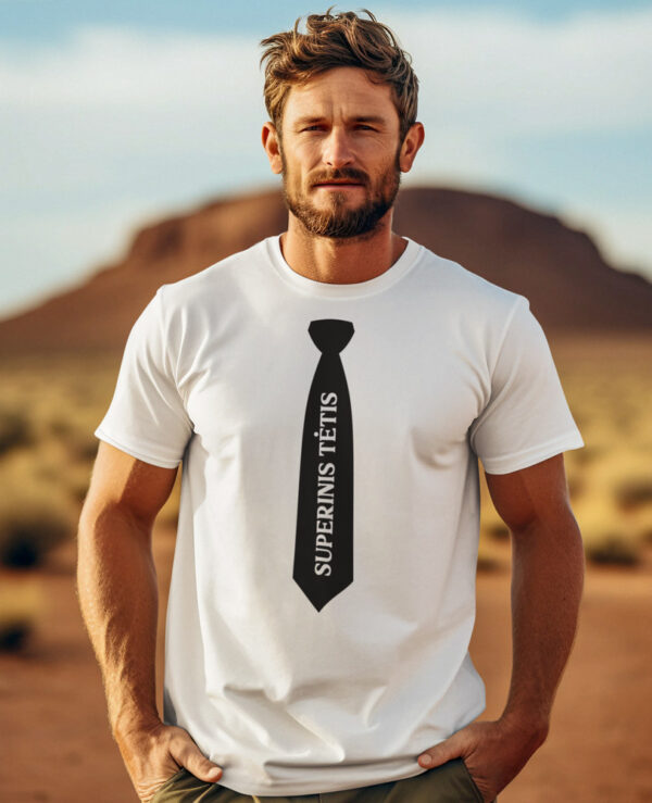 Printed T-shirt for Men ,,Superinis tetis,,