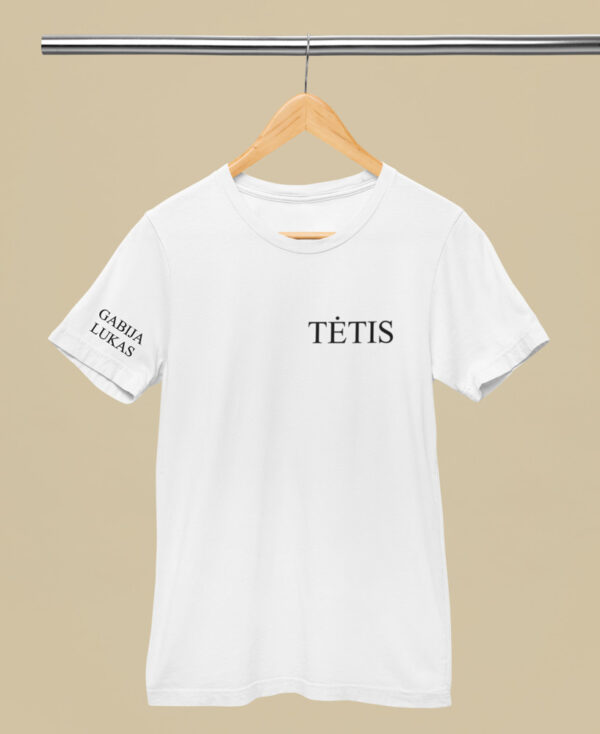 Personalised Printed T-shirt for Men ,,Tetis,, (any kids name)