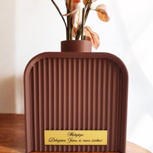 3D Flowers vase ,,Mokytoja,dekojame jums is visos sirdies,,