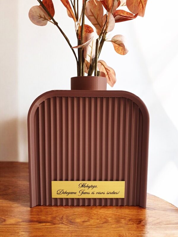 3D Flowers vase ,,Mokytoja,dekojame jums is visos sirdies,,
