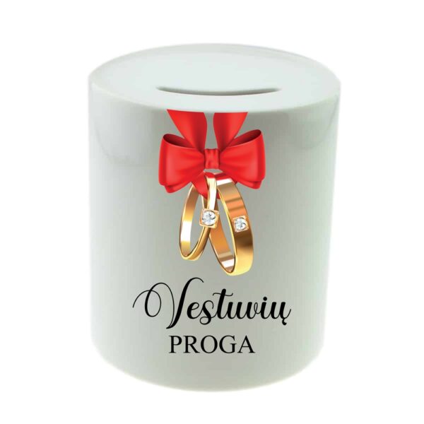 Ceramics Piggy bank ,,Vestuviu proga,,