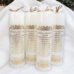 Wedding candle ,,Meile kantri,Meile maloninga...,,
