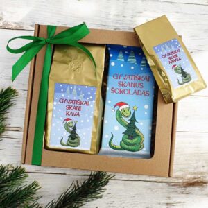 Gift set with chocolate and coffee,, Gyvatiskai skanus,,