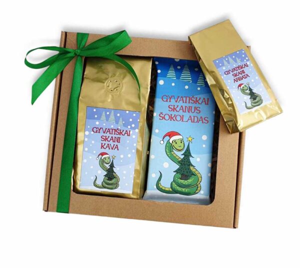 Gift set with chocolate and coffee,, Gyvatiskai skanus,, - Image 3