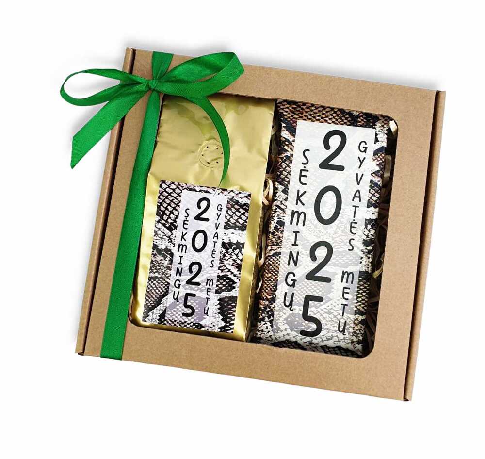 Gift set with chocolate and coffee,, Sekmingu 2025 Gyvates metu,, - Image 4