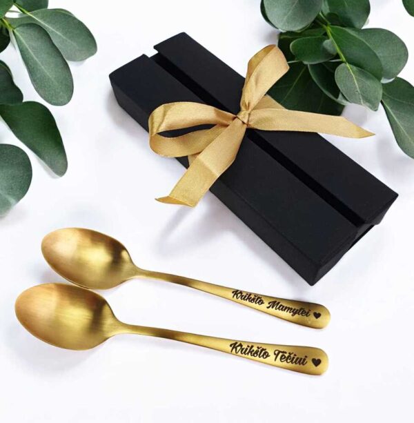 Spoon set  „Kriksto Mamytei,Kriksto teciui,,