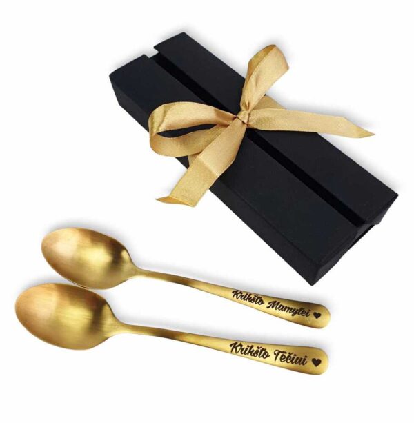 Spoon set  „Kriksto Mamytei,Kriksto teciui,, - Image 2