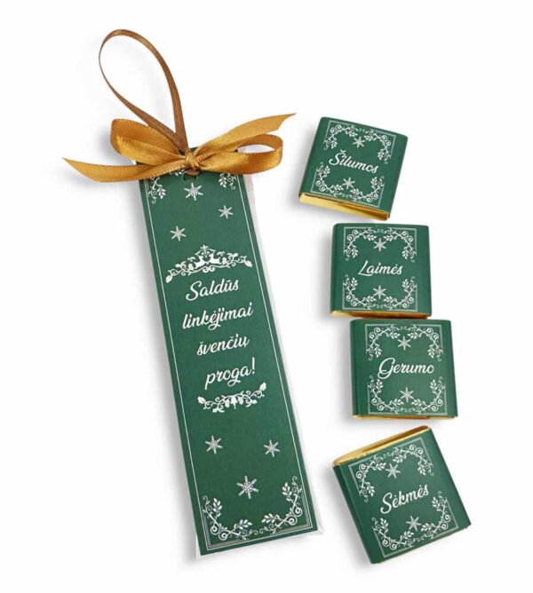Mini chocolate bar set ,,Saldus linkejimai svenciu proga,, - Image 2