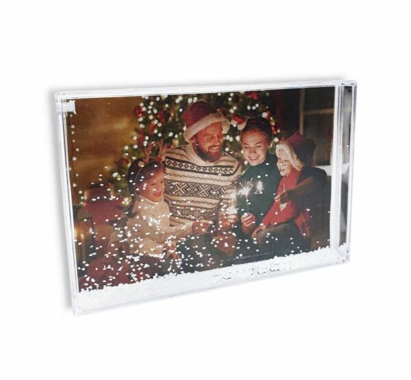 Frame with artificial snow inside (With a photo of your choice) - Image 2