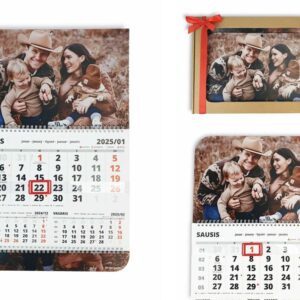 PERSONALISED Wall calendar with box ,,ANY PHOTO,,