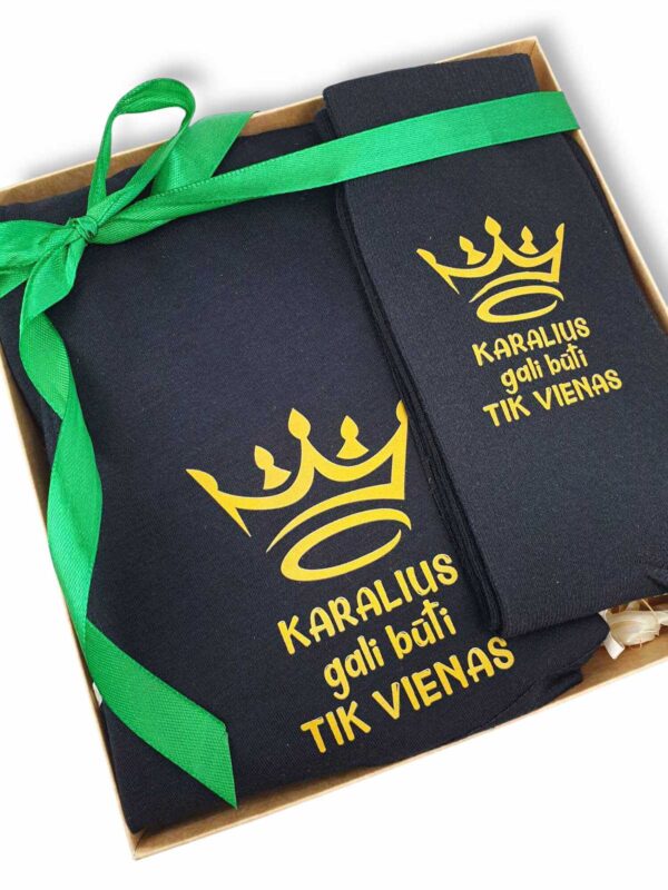 Men's Boxer Shorts with socks,,Karalius gali buti tik vienas,, - Image 2