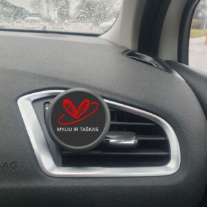 Car air freshener  clip-on car ,,Myliu ir taskas,,