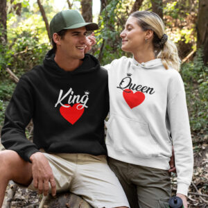 Hoodies for men and women ,,King ,, ,,Queen,,