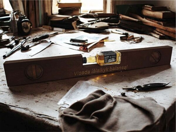 Spirit level-bottle holder ,,Visada islaikyk balansa,,
