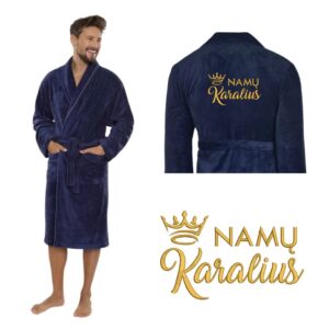 Unisex Bathrobes ,,Namu karalius,,