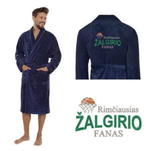 Unisex Bathrobes ,,Rimciausias Zalgirio fanas,,