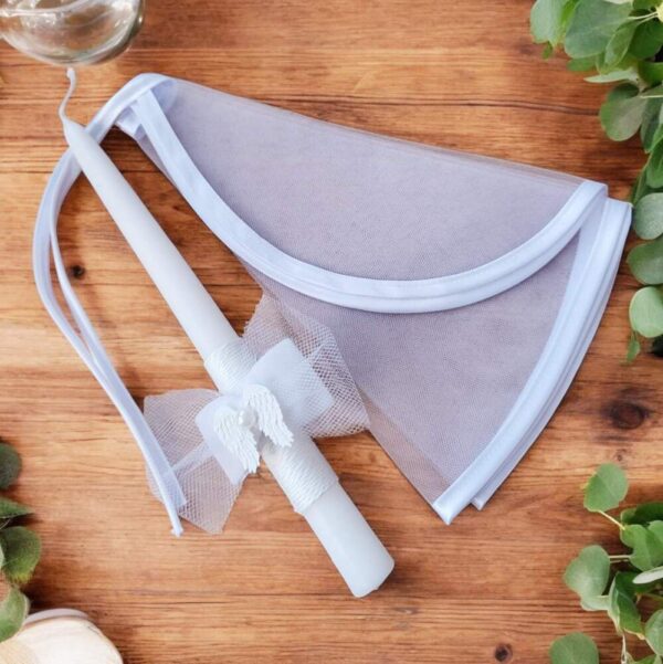 Christening Clothes with candle