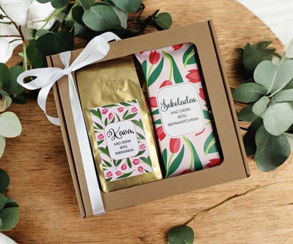 Gift set with chocolate and coffee,, Kad diena butu nepakartojama,, 2