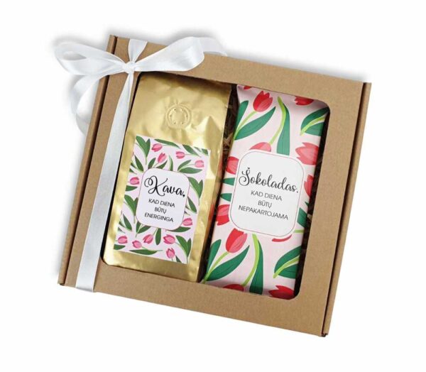 Gift set with chocolate and coffee,, Kad diena butu nepakartojama,, 2 - Image 2
