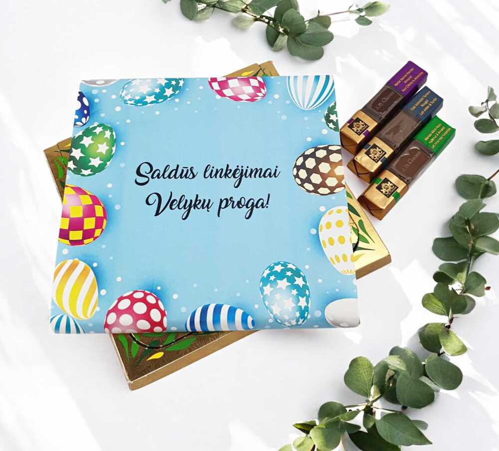 Chocolate assortment  ,,Saldus linkejimai  velyku proga,, 2