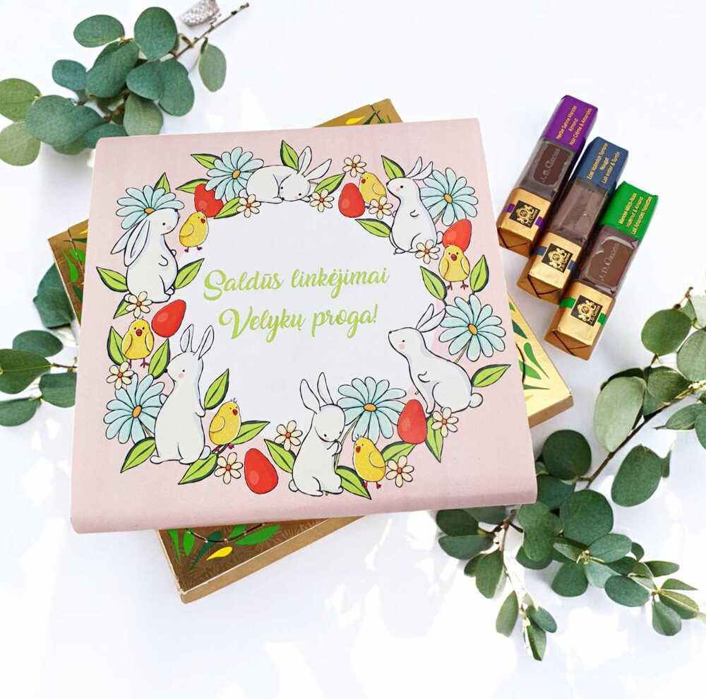 Chocolate assortment  ,,Saldus linkejimai  velyku proga,,