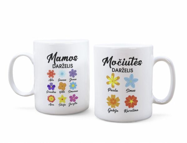 Personalised Cup ,, Mamos/Mociutes darzelis,, - Image 2