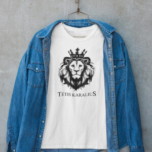 Printed T-shirt for Men ,,Tetis karalius,,