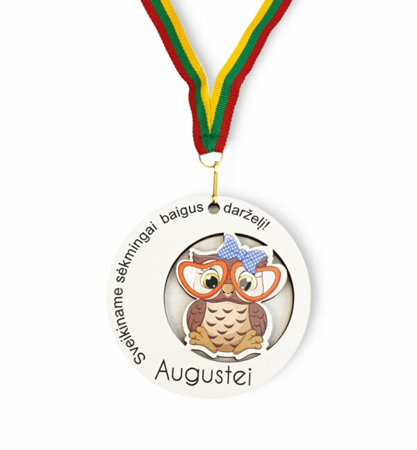White medal ,,Sveikiname sekmingaia baigus darzeli,, - Image 2